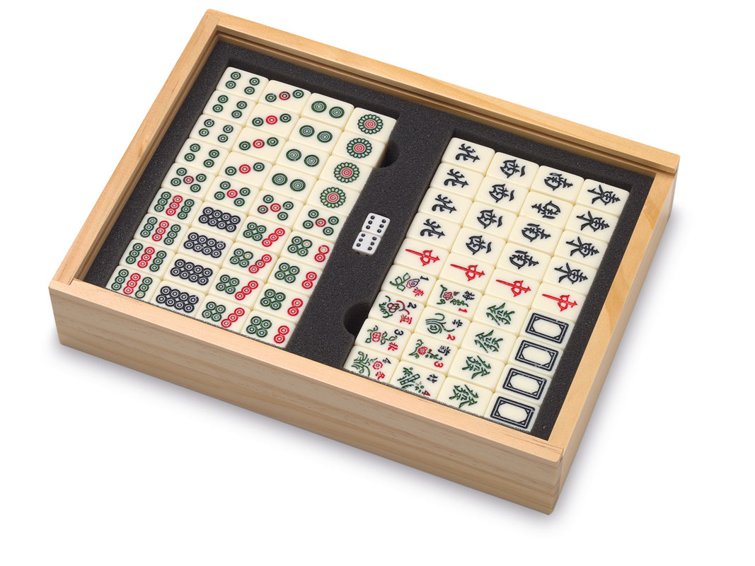 UGPLM Mahjong Conjunto de tabuleiro para festa de família e amigos